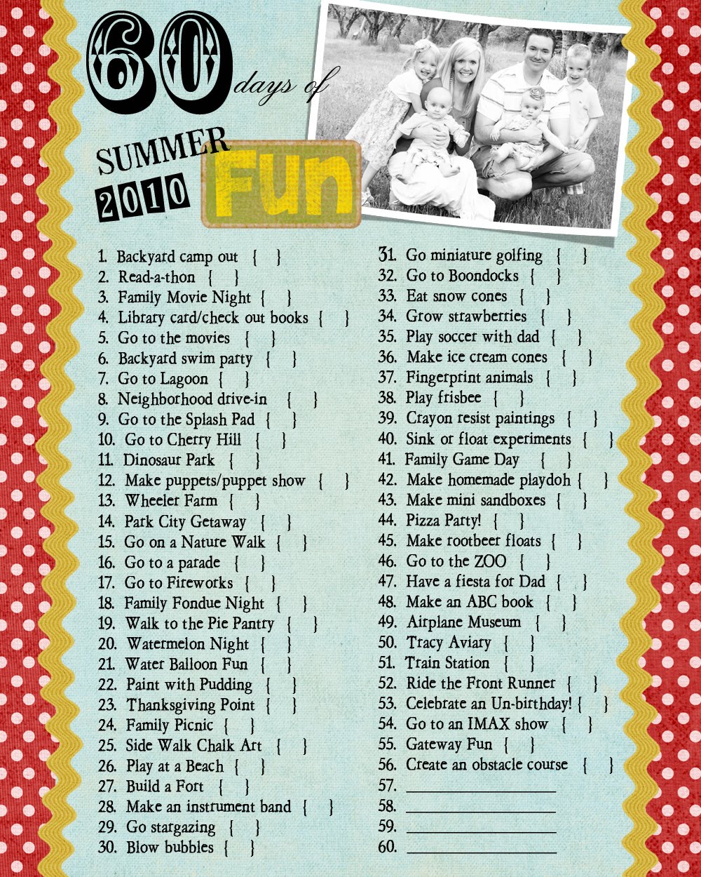60 days of fun