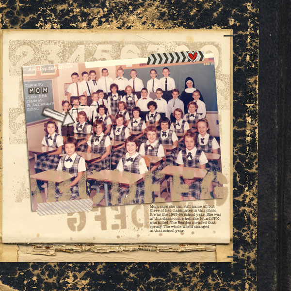 digital scrapbook page