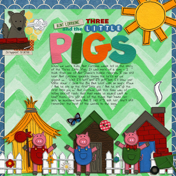 digital scrapbook page