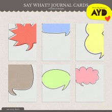 Say What!? Journal Cards