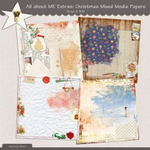 All about ME Extras: Christmas Mixed Media papers
