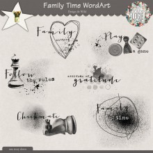 Family Time Wordart