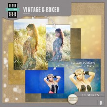 Vintage & Bokeh Overlays