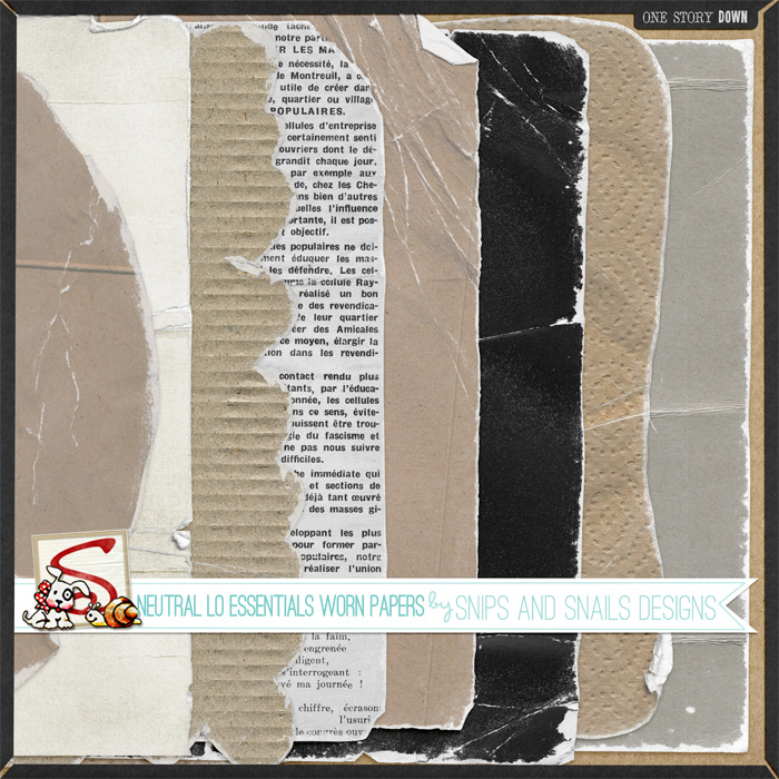 Neutral LO Essentials Worn Papers by Snips and Snails Designs
