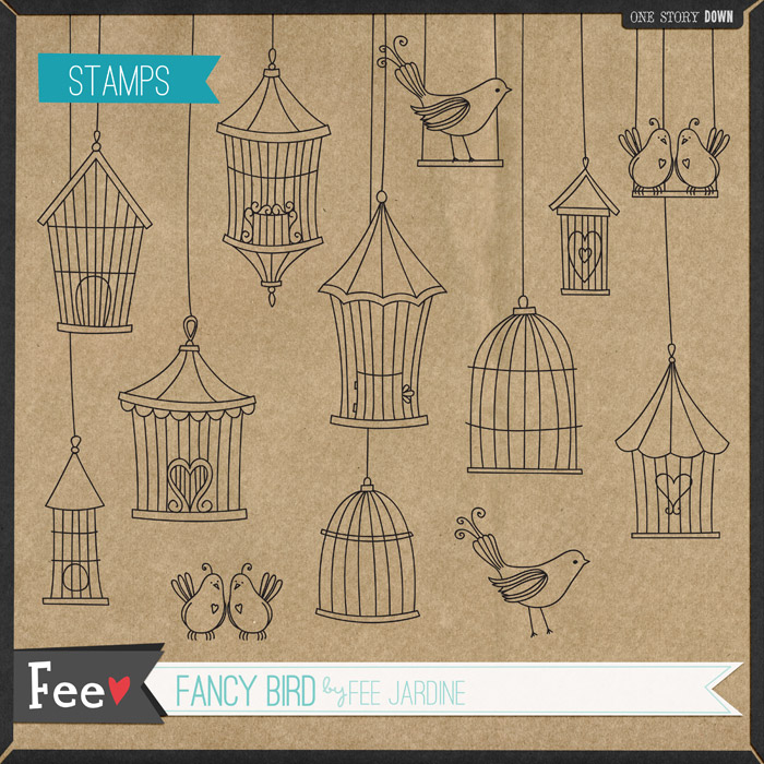 Fancy Bird - Stamps