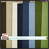 Blue Jean Spring Cardstock by Snips and Snails Designs