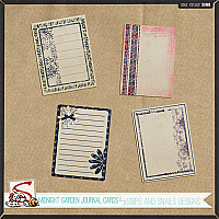 Midnight Garden Journal Cards by Snips and Snails Designs 