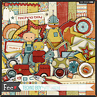 Techno Boy Scrapbook Kit