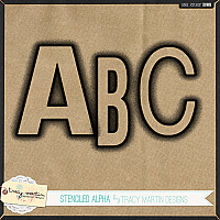 Stenciled Alpha