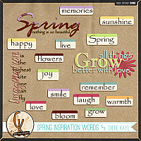 Spring Inspiration Words