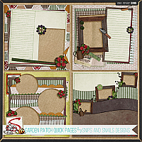 Garden Patch Quick Pages by Snips and Snails Designs