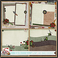 Garden Patch Stacked Papers by Snips and Snails Designs 