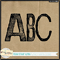 Foam Stamp Alpha