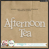 Afternoon Tea Alpha by Aimee Harrison and Snips and Snails Designs