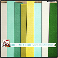 Fresh Spring Cardstock by Snips and Snails Designs