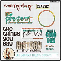 Life: Everyday Titles