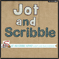 Jot and Scribble Alphas by Snips and Snails Designs