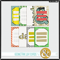 Geometrik Luv Cards