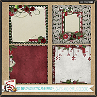 'Tis the Season Stacked Papers by Snips and Snails Designs 