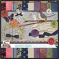 Midnight Garden by Snips and Snails Designs