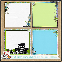 Spring in the City Stacked Papers by Snips and Snails Designs